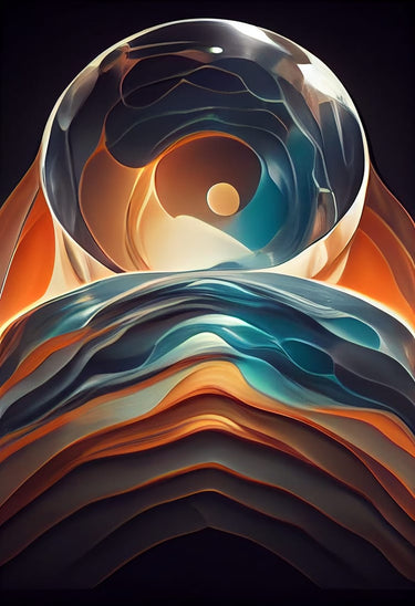 Kosmischer Wasserfall